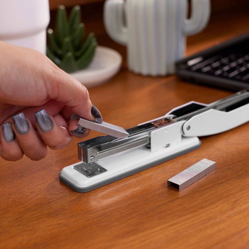 slide 4 of 10, Swingline Vintage Compact Stapler White, 1 ct