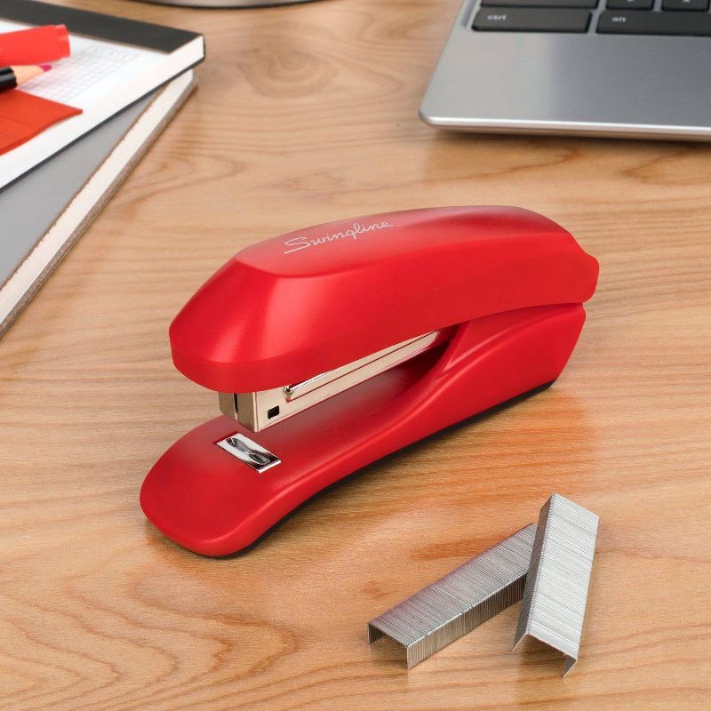 slide 2 of 9, Swingline All-In-One Stapler Rio Red, 1 ct
