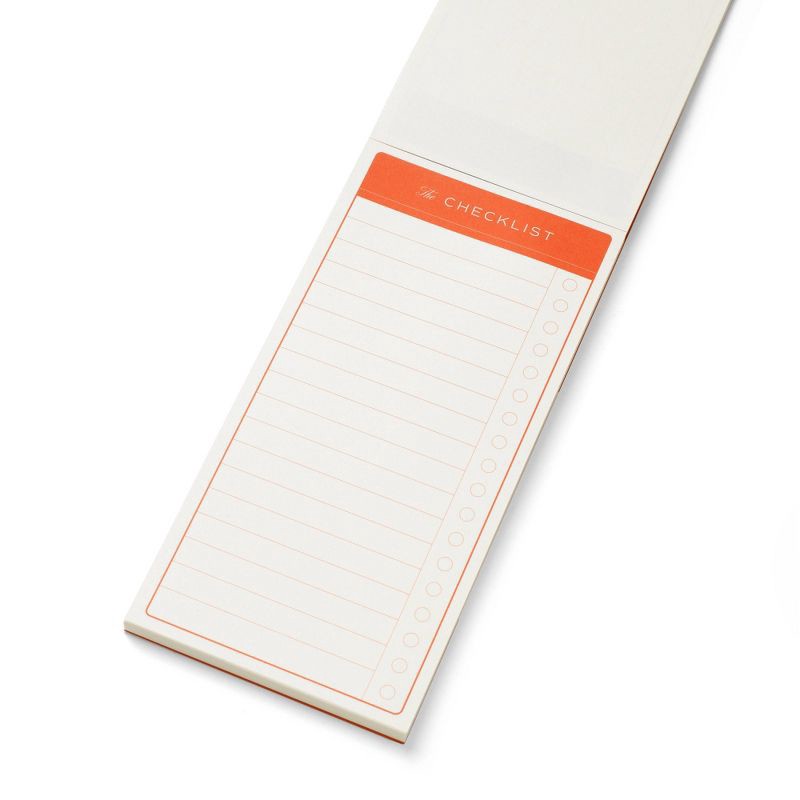 slide 2 of 2, PAPIER 60pg Checklist Notepad 8.3"x 4.1" Floral Print, 1 ct