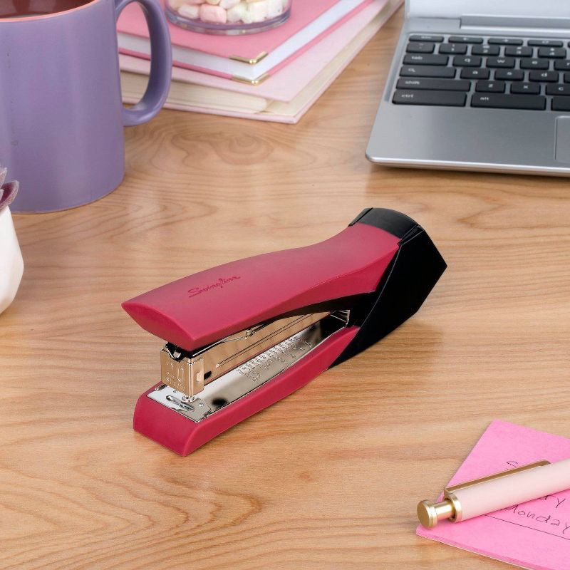 slide 2 of 9, Swingline Smooth Grip Full Strip Raspberry, 1 ct