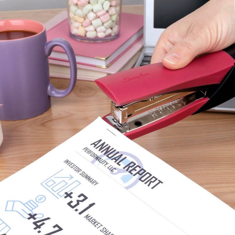 slide 4 of 9, Swingline Smooth Grip Full Strip Raspberry, 1 ct