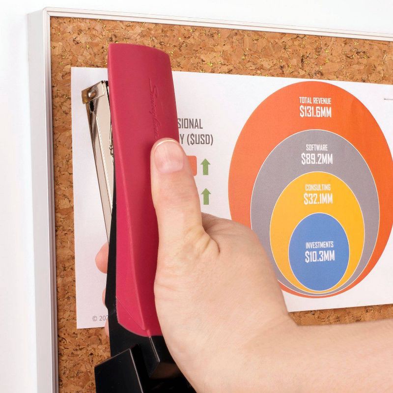 slide 6 of 9, Swingline Smooth Grip Full Strip Raspberry, 1 ct