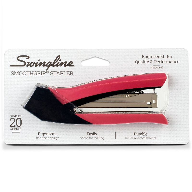 slide 9 of 9, Swingline Smooth Grip Full Strip Raspberry, 1 ct