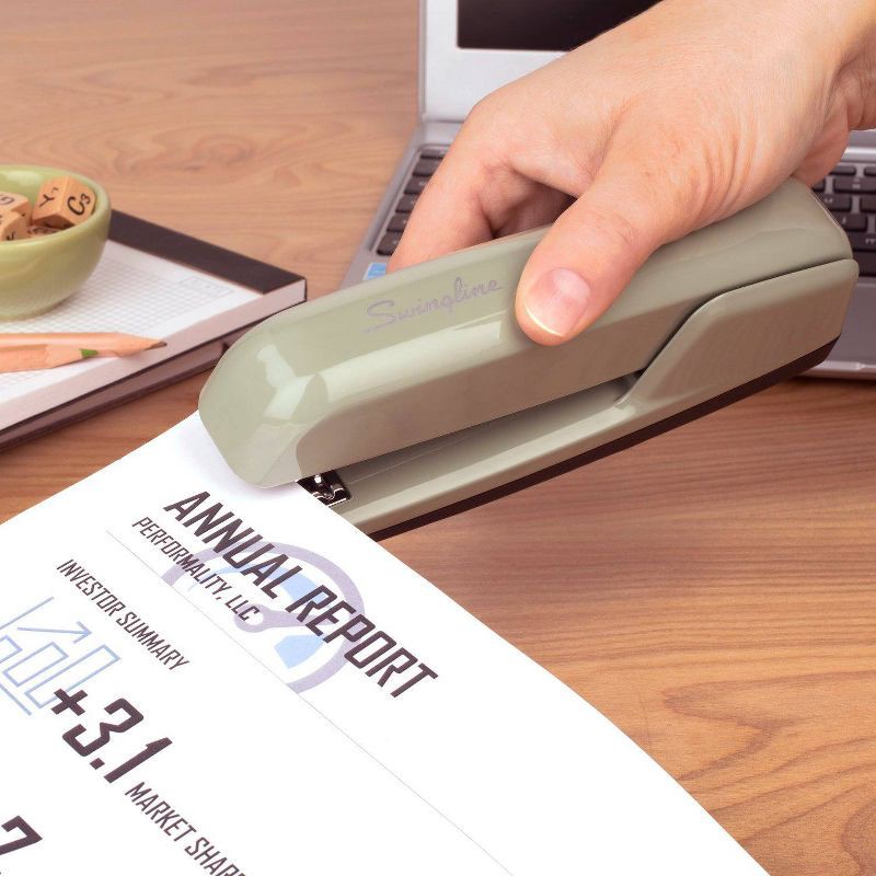 slide 2 of 10, Swingline 747pk Business Stapler Sage Green, 747 ct