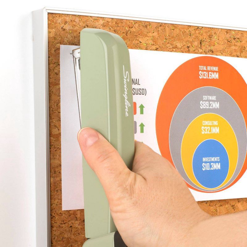 slide 4 of 10, Swingline 747pk Business Stapler Sage Green, 747 ct