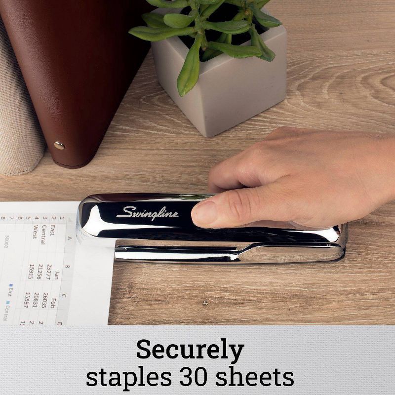 slide 5 of 10, 747 Stapler Chrome - Swingline, 1 ct