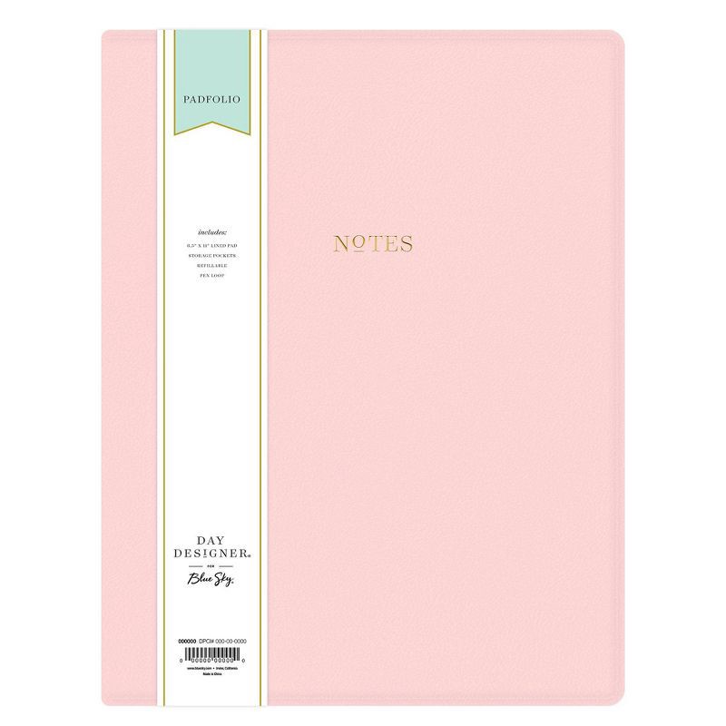 slide 3 of 6, Day Designer Faux Leather Padfolio Blush Pink, 1 ct