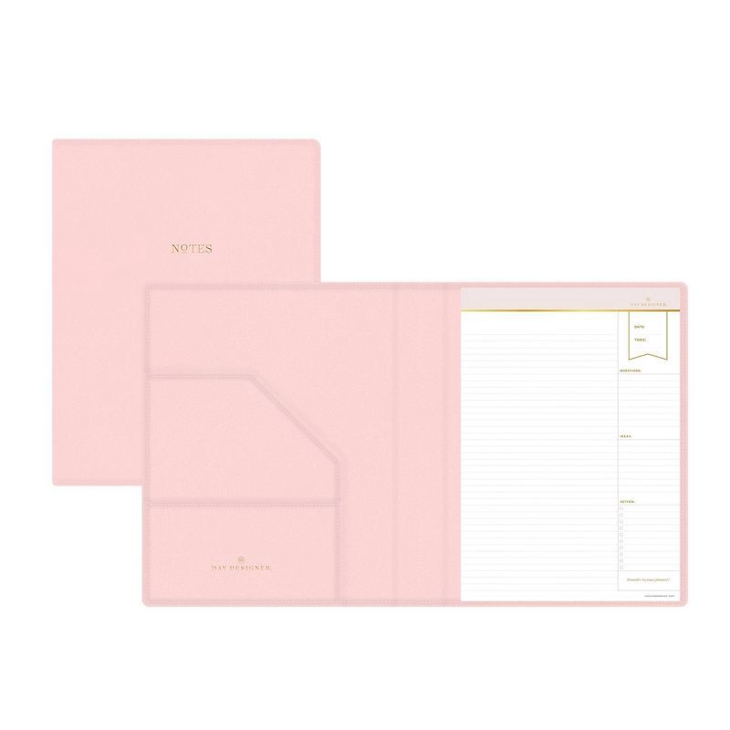 slide 4 of 6, Day Designer Faux Leather Padfolio Blush Pink, 1 ct
