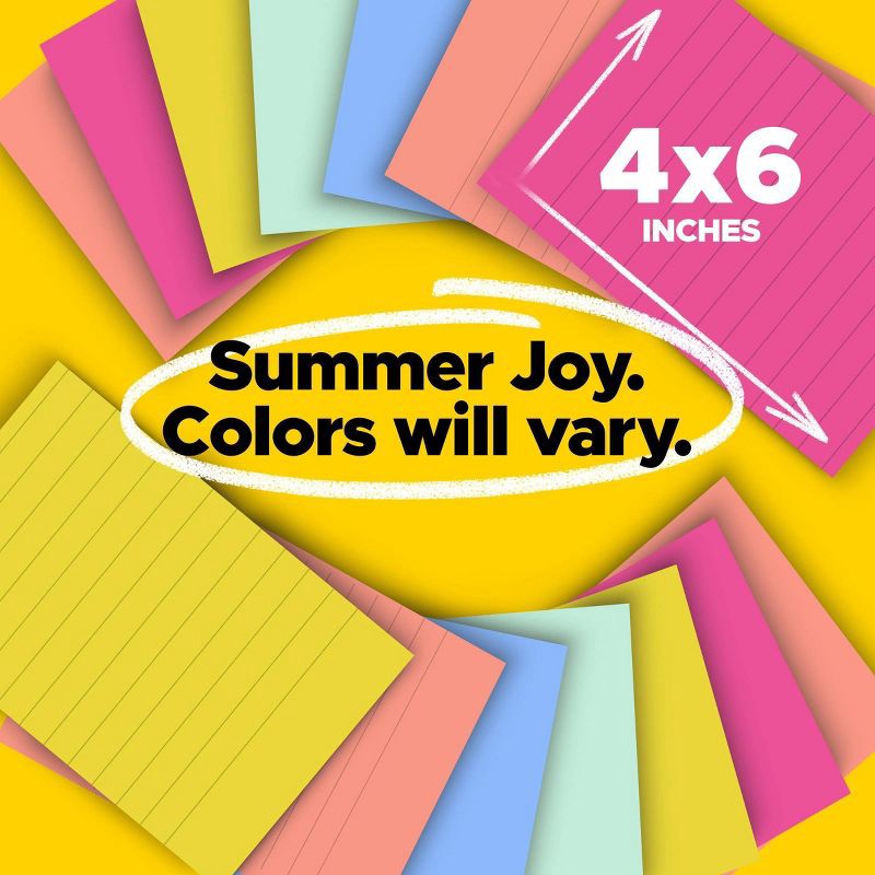 slide 2 of 12, Post-it Summer Joy Super Sticky Notes 7pk, 7 ct