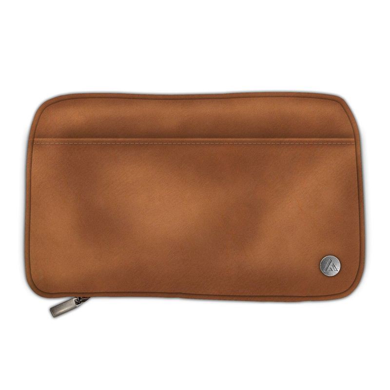 slide 1 of 5, ASMBLD Faux Leather Tech Organizer Tan, 1 ct