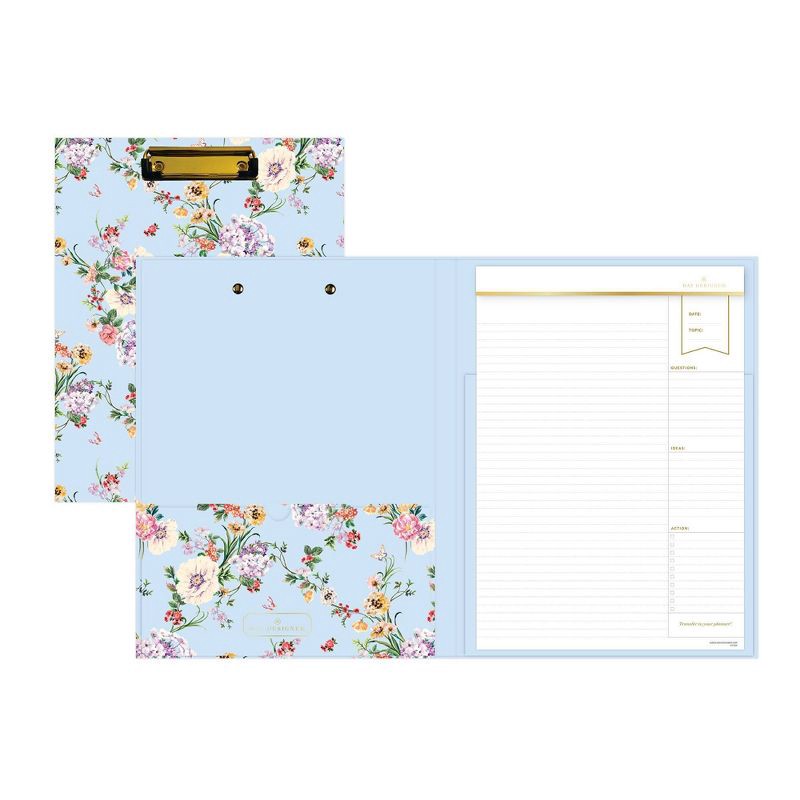 slide 4 of 6, Day Designer Matte Lam Clipfolio Springtime Blue, 1 ct