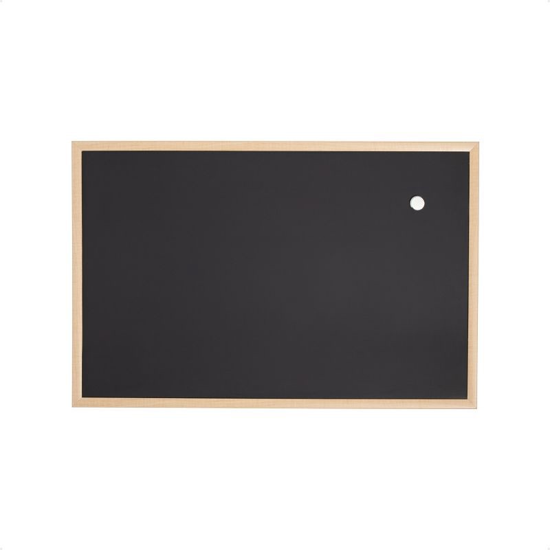 slide 1 of 6, U Brands 23"x35" MDF Slope Frame Magnetic Chalkboard Birch, 1 ct