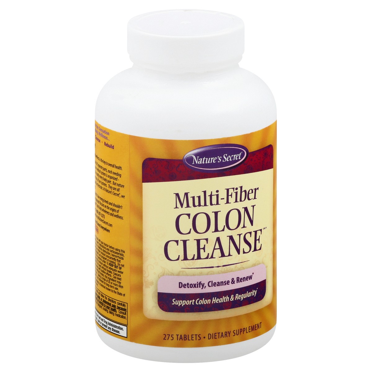 slide 8 of 12, Nature's Secret Multi-Fiber Tablets Colon Cleanse 275 ea, 275 ct
