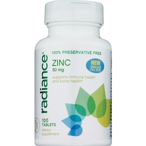 slide 1 of 1, Radiance Zinc Caplets, 100 ct; 50 mg