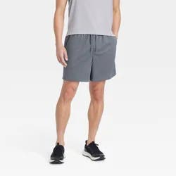 Men's 6" Mesh Shorts - All In Motion™ Dark Gray XXL: Side Pocket, Elastic Waistband, Fit