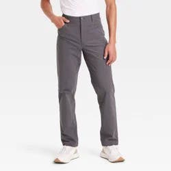 Men's 360 Lifestyle 5-Pocket Golf Pant - All In Motion Dark Gray 32x32: Moisture Wicking, Quick Dry, Knit Fabric