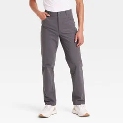 Men's 360 Lifestyle 5-Pocket Golf Pant - All In Motion Dark Gray 38x32: Moisture Wicking, Quick Dry, Knit Fabric