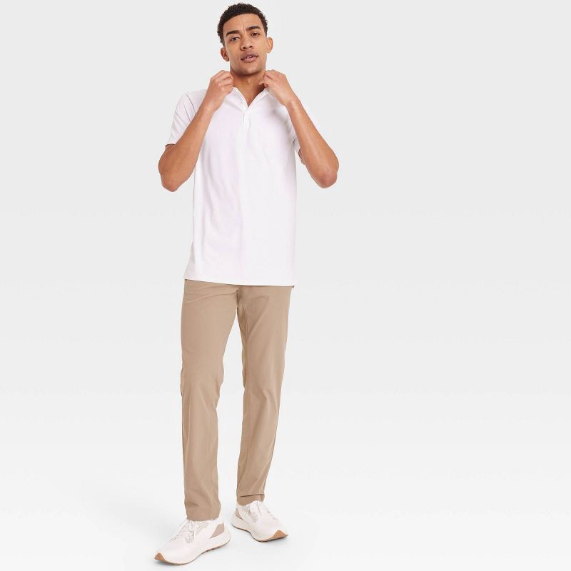 slide 3 of 3, Men's 360 Lifestyle 5-Pocket Golf Pant - All In Motion Tan 32x32: Midweight, Moisture Wicking, Quick Drying, Machine Washable, 1 ct