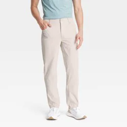 Men's 360 Lifestyle 5-Pocket Golf Pant - All In Motion Beige 34x32: Moisture Wicking, Quick Dry, Midweight,