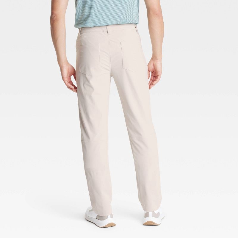 slide 2 of 3, Men's 360 Lifestyle 5-Pocket Golf Pant - All In Motion Beige 36x30: Moisture Wicking, Quick Dry, Midweight, Regular Fit, 1 ct