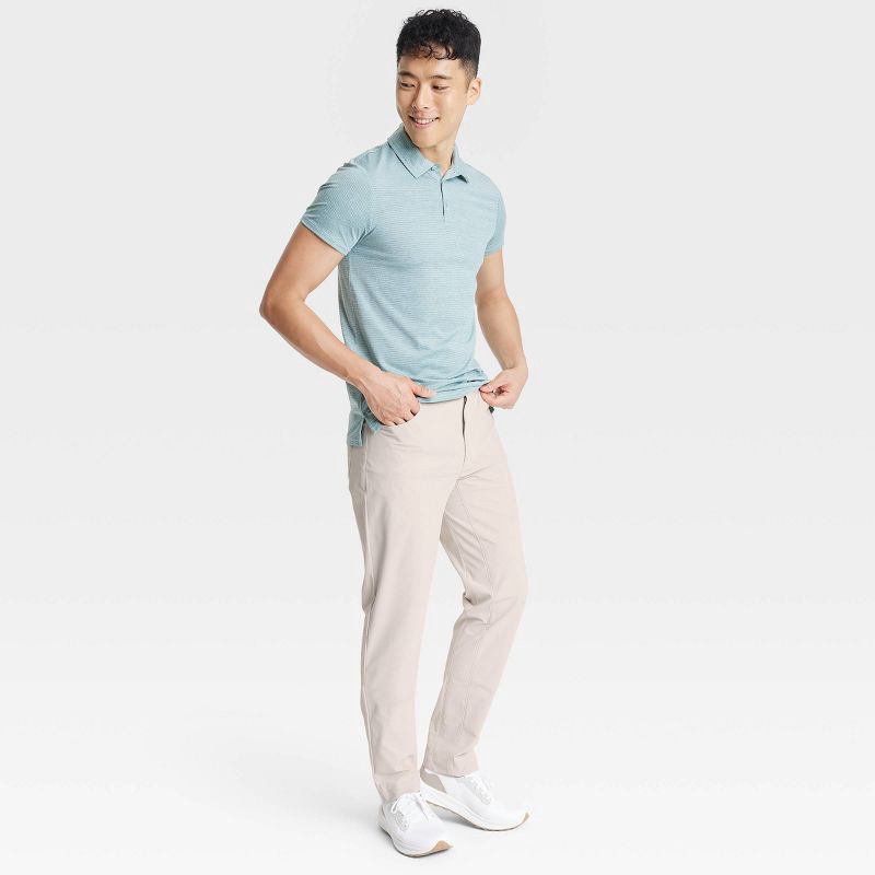 slide 3 of 3, Men's 360 Lifestyle 5-Pocket Golf Pant - All In Motion Beige 36x30: Moisture Wicking, Quick Dry, Midweight, Regular Fit, 1 ct