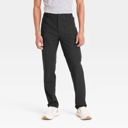Men's 360 Lifestyle 5-Pocket Golf Pant - All In Motion Black 34x32: Moisture Wicking, Quick Dry, UPF 50+,