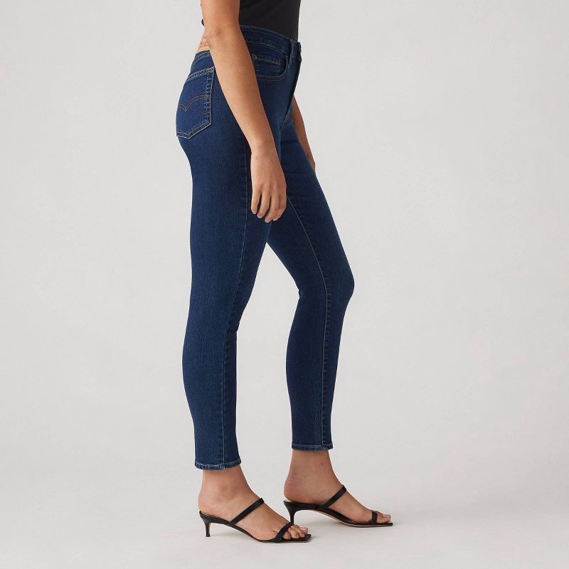 slide 2 of 3, Levi's® Women's 721 High-Rise Skinny Jeans - Eternal Indigo 33: Cotton Blend, Slim Fit, Stretch Denim, 30" Inseam, 1 ct