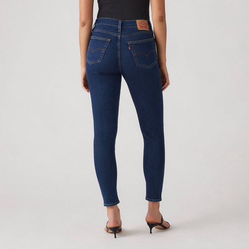 slide 3 of 3, Levi's® Women's 721 High-Rise Skinny Jeans - Eternal Indigo 33: Cotton Blend, Slim Fit, Stretch Denim, 30" Inseam, 1 ct