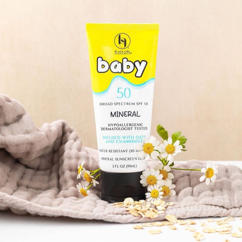 slide 3 of 5, Black Girl Sunscreen Baby Mineral Lotion Broad Spectrum - SPF 50 - 3 fl oz, 50 ct; 3 fl oz