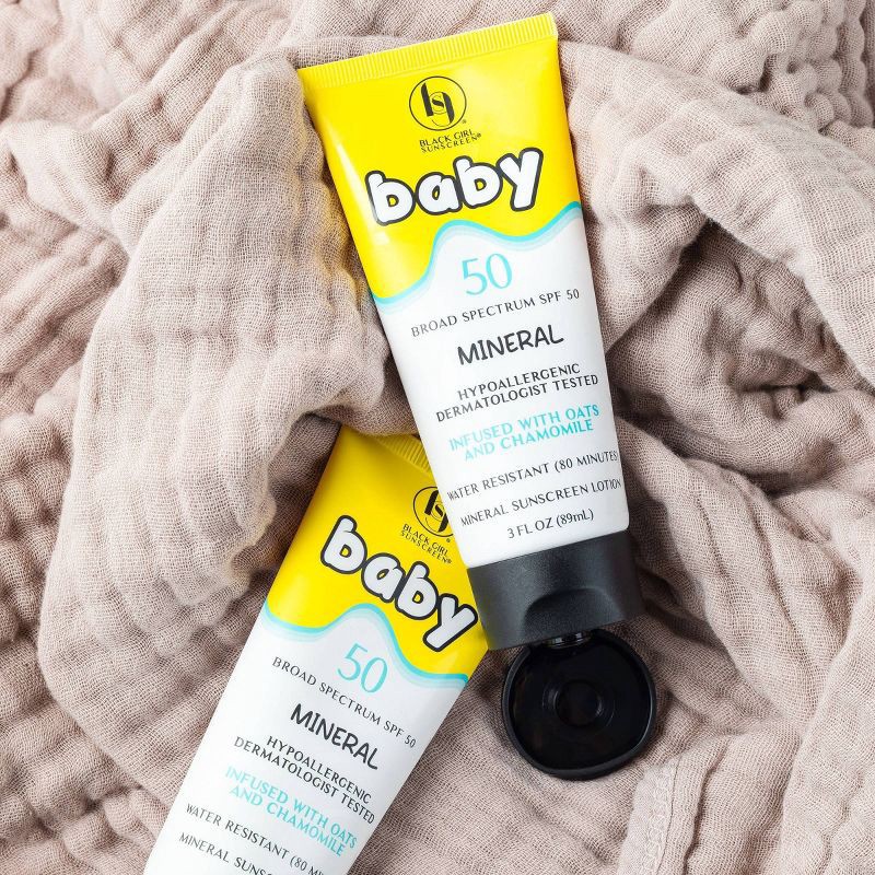slide 4 of 5, Black Girl Sunscreen Baby Mineral Lotion Broad Spectrum - SPF 50 - 3 fl oz, 50 ct; 3 fl oz