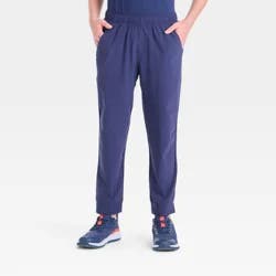 Boys' Active Light Jogger Pants - All In Motion™ Navy Blue XS: Recycled Polyester, Spandex, Moisture Wicking, UPF 50+