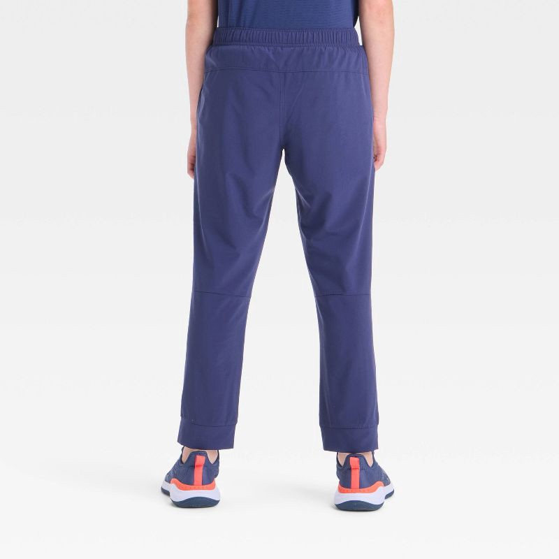 slide 2 of 3, Boys' Active Light Jogger Pants - All In Motion™ Navy Blue XL: Recycled Polyester, Spandex, Moisture Wicking, UPF 50+, 1 ct