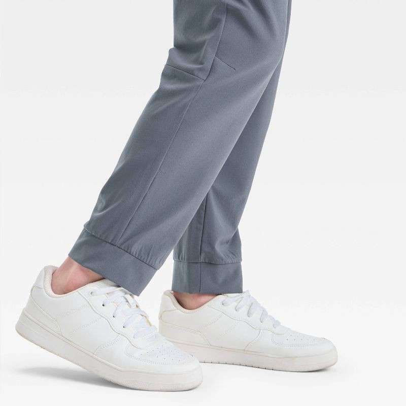 slide 3 of 3, Boys' Active Light Jogger Pants - All In Motion™ Dark Gray M: Moisture Wicking, Quick Dry, UPF 50+, 1 ct