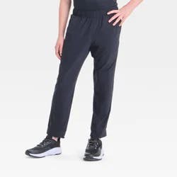 Boys' Active Light Jogger Pants - All In Motion™ Black XS: Recycled Polyester, Spandex, Moisture Wicking, UPF 50+