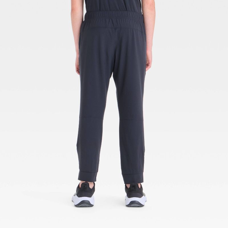 slide 2 of 3, Boys' Active Light Jogger Pants - All In Motion™ Black XL: Moisture Wicking, Quick Dry, UPF 50+, 1 ct