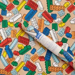 96&quot;x30&quot; Building Blocks Birthday Gift Wrapping Paper Colorful - Spritz™