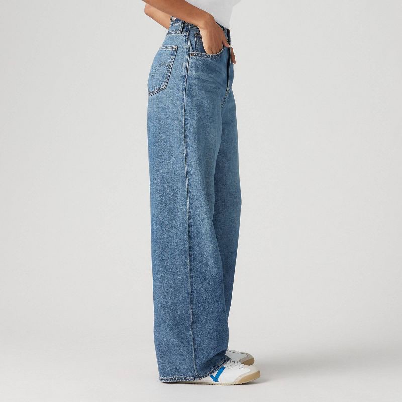 slide 2 of 3, Levi's® Women's High-Rise Cinch Baggy Jeans - Chasing Dreams 28: Adjustable Waistband, Relaxed Fit, 1 ct