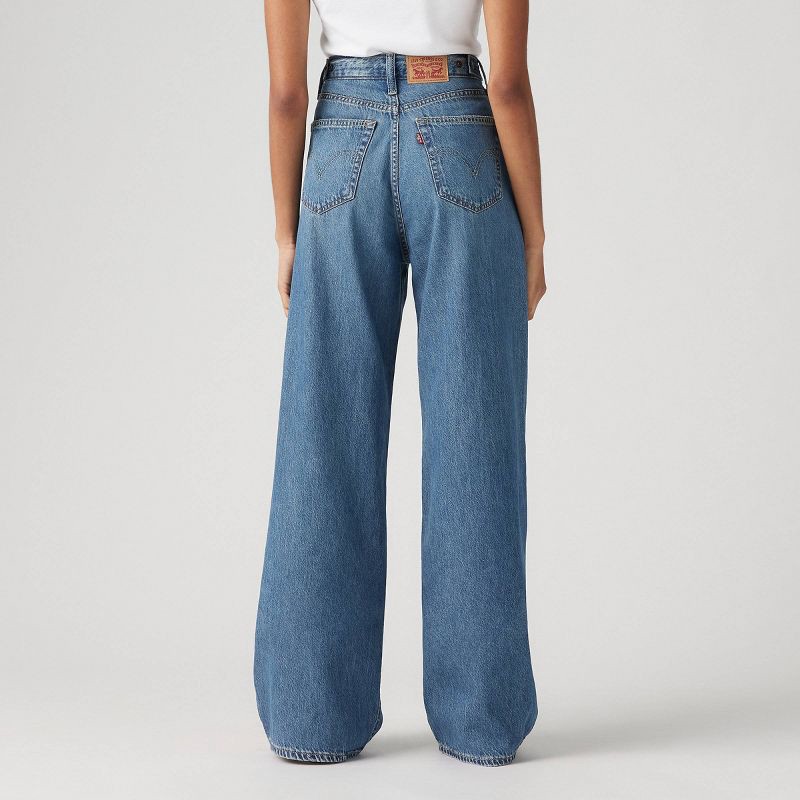 slide 3 of 3, Levi's® Women's High-Rise Cinch Baggy Jeans - Chasing Dreams 28: Adjustable Waistband, Relaxed Fit, 1 ct