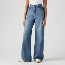 Levi's® Women's High-Rise Cinch Baggy Jeans - Chasing Dreams 32: Relaxed Fit, Fly Button, Back Pocket