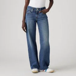 Levi's® Women's Low-Rise Superlow Loose Jeans - Blended Beauty 28: Midweight Denim, Straight Leg, 32" Inseam, Fly Button Closure