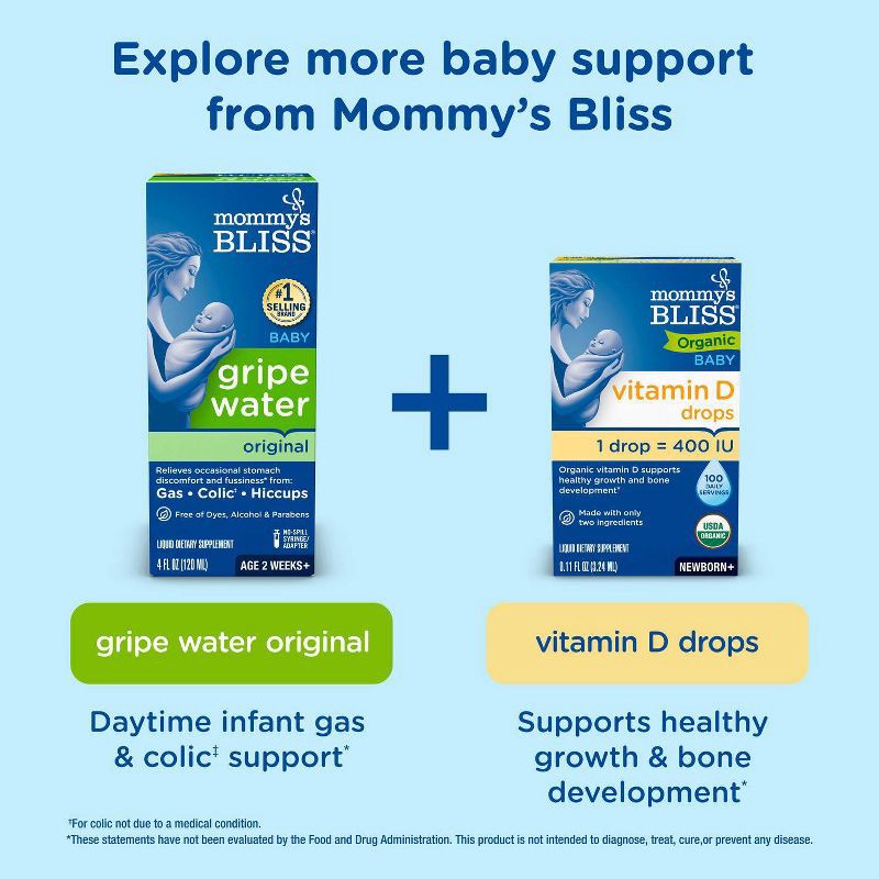 slide 6 of 8, Mommy's Bliss Simethicone Gas Relief Drops - 1 fl oz, 1 fl oz