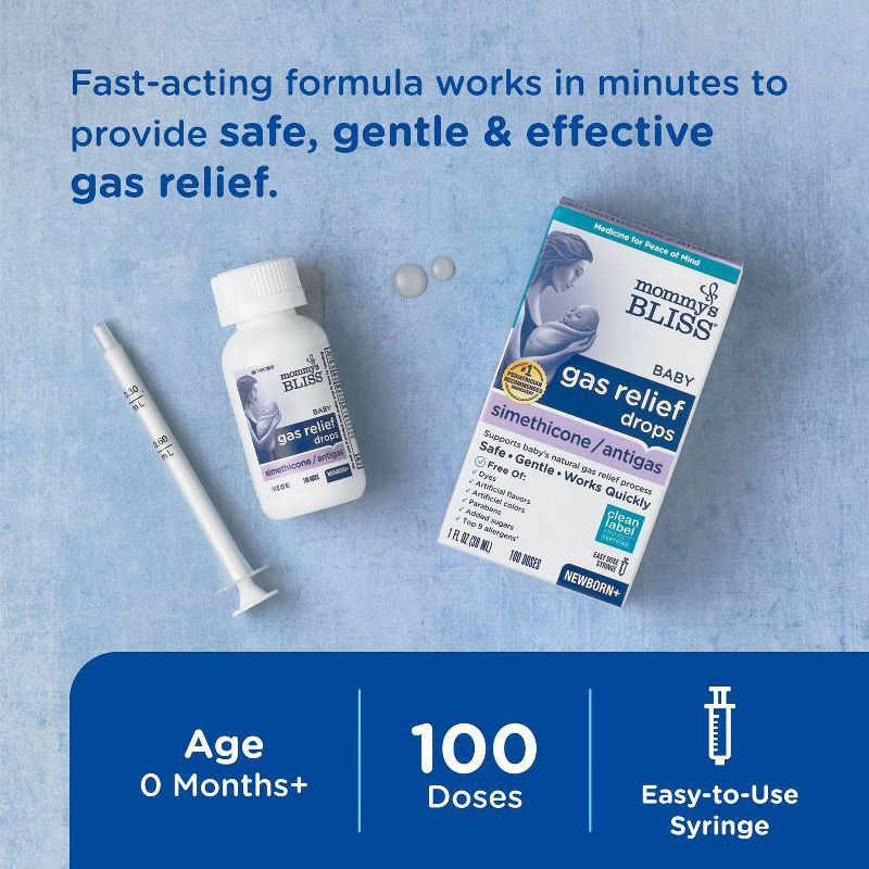 slide 8 of 8, Mommy's Bliss Simethicone Gas Relief Drops - 1 fl oz, 1 fl oz