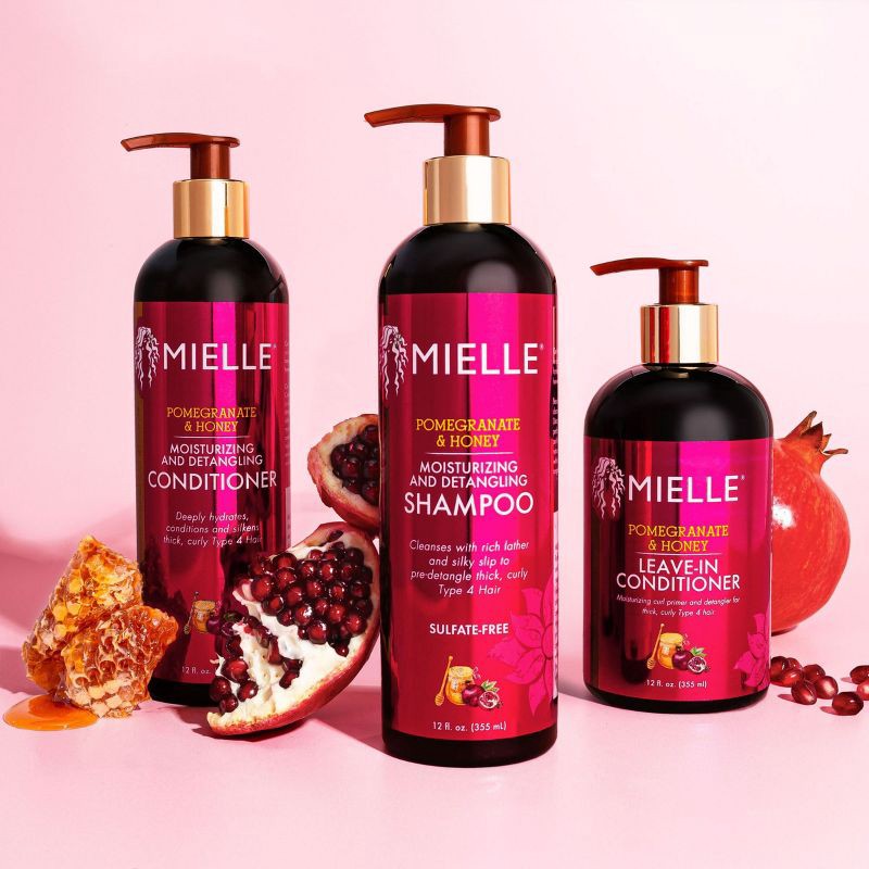 slide 6 of 9, Mielle Organics Pomegranate and Honey Shampoo and Conditioner Set - 24 fl oz, 24 fl oz