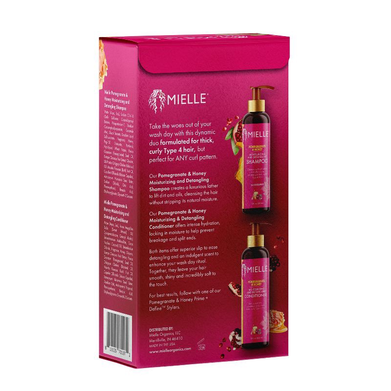 slide 9 of 9, Mielle Organics Pomegranate and Honey Shampoo and Conditioner Set - 24 fl oz, 24 fl oz