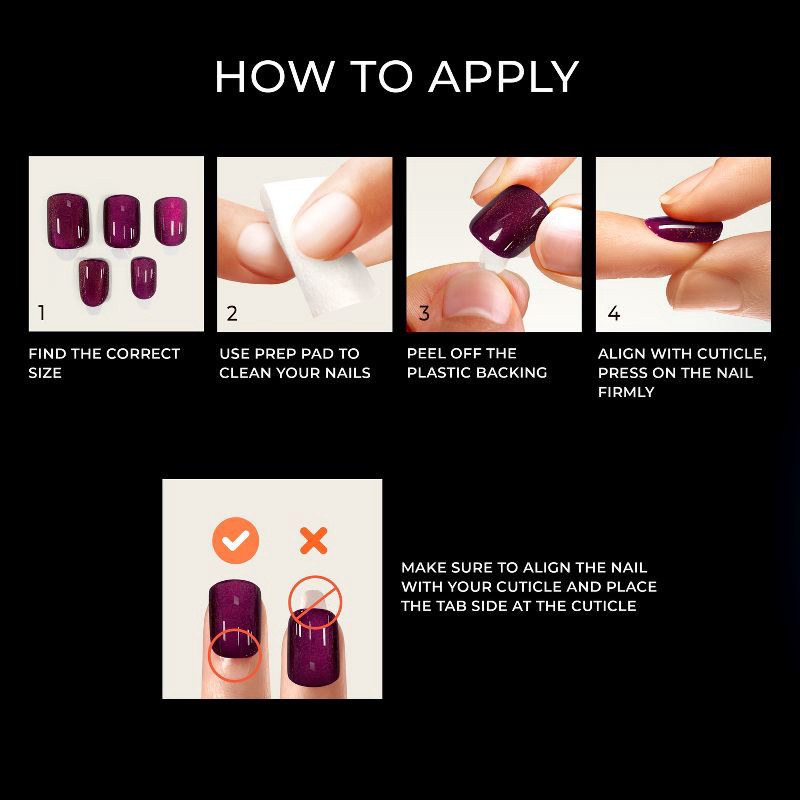 slide 5 of 10, imPRESS Press-On Manicure colorFX by imPRESS - No Glue Press-On Nails - Hidden Gem - 30ct, 30 ct