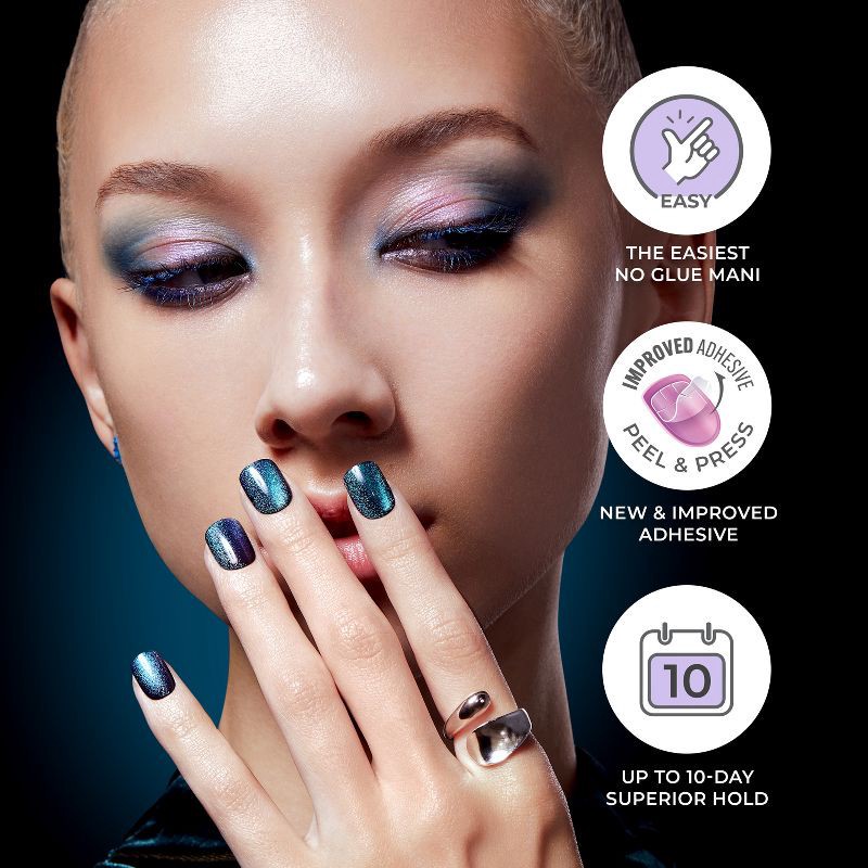 slide 6 of 10, imPRESS Press-On Manicure colorFX by imPRESS - No Glue Press-On Nails - Hidden Gem - 30ct, 30 ct