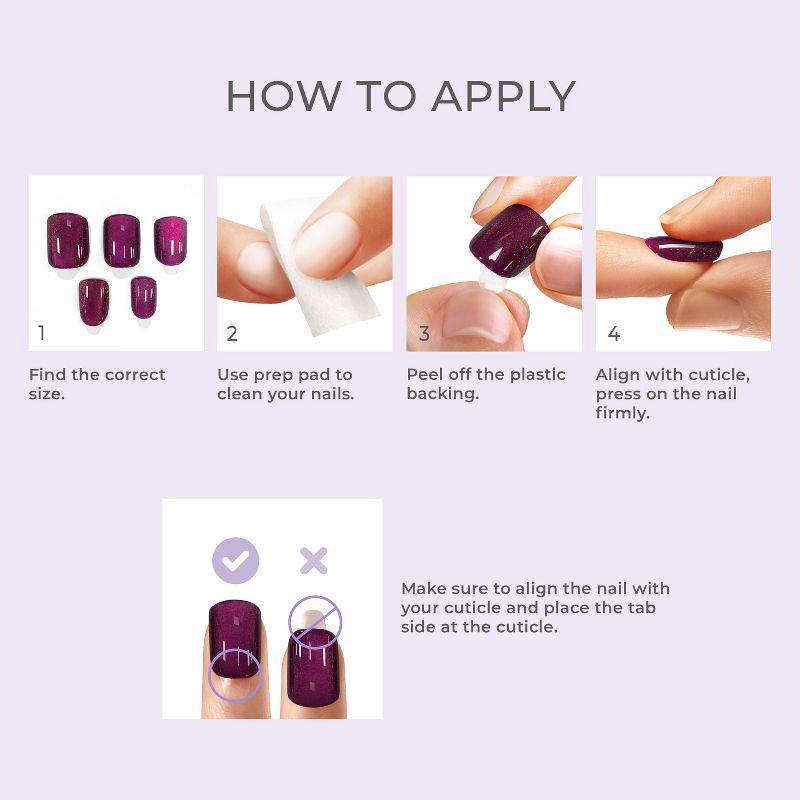 slide 6 of 10, imPRESS Press-On Manicure colorFX by imPRESS - No Glue Press-On Nails - Hidden Gem - 30ct, 30 ct