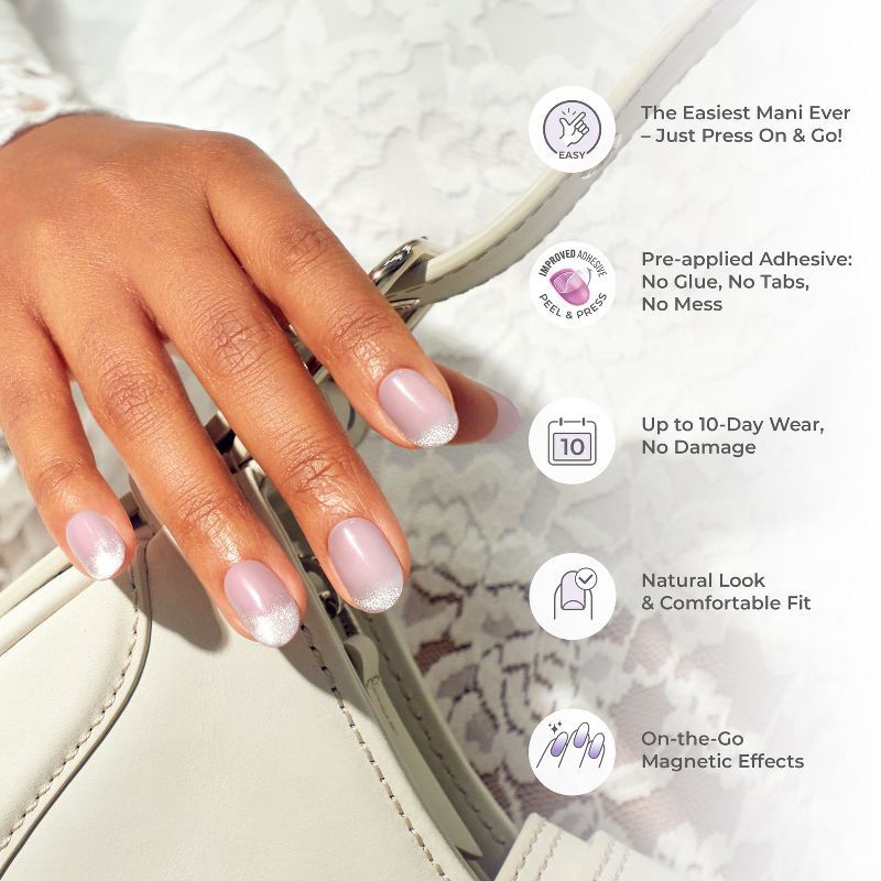 slide 7 of 10, imPRESS Press-On Manicure colorFX by imPRESS - No Glue Press-On Nails - Hidden Gem - 30ct, 30 ct