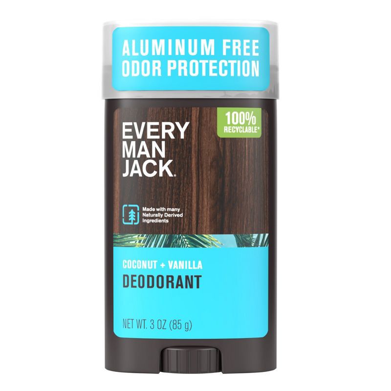 slide 12 of 12, Every Man Jack Solid Deodorant Coconut + Vanilla - 3.0oz, 3 oz