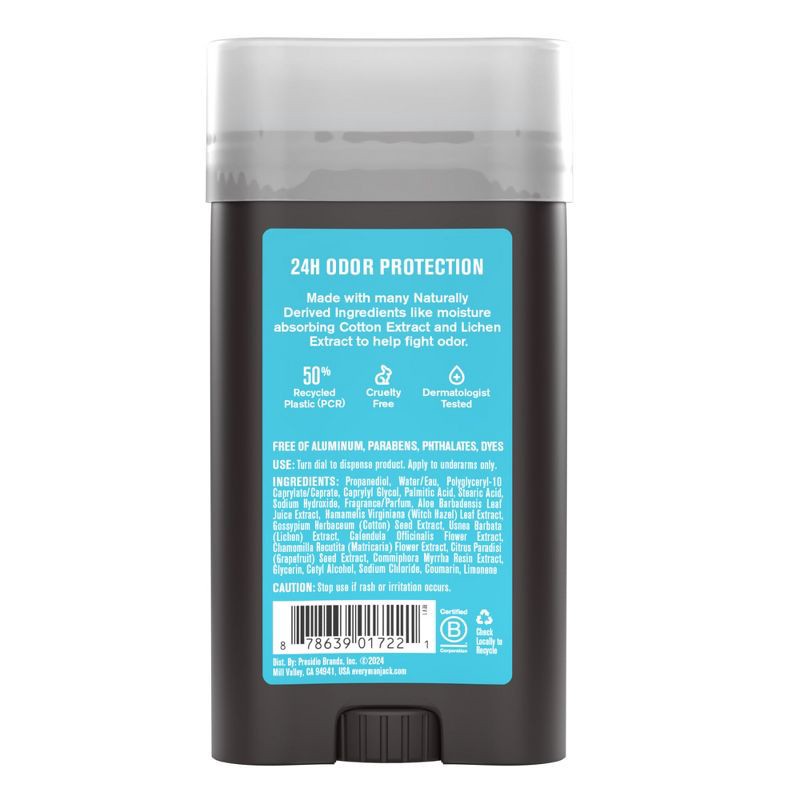 slide 3 of 11, Every Man Jack Solid Deodorant Coconut + Vanilla - 3.0oz, 3 oz